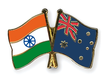 Fahnen Pins Indien Australien