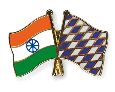 Fahnen Pins Indien Bayern