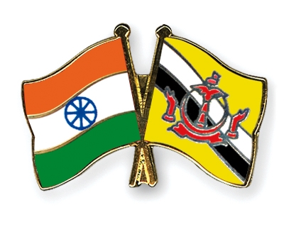 Fahnen Pins Indien Brunei-Darussalam