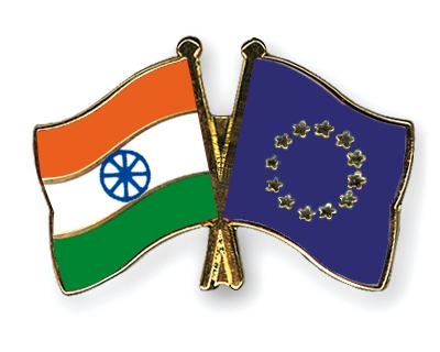 Fahnen Pins Indien Europa