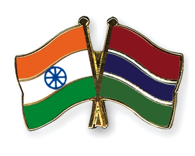 Fahnen Pins Indien Gambia