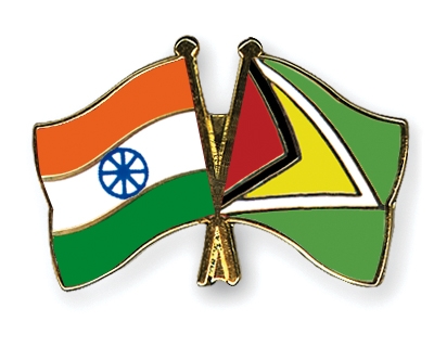 Fahnen Pins Indien Guyana