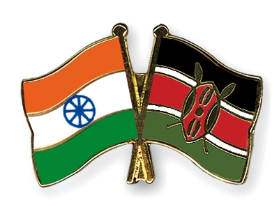 Fahnen Pins Indien Kenia