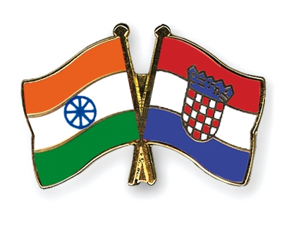 Fahnen Pins Indien Kroatien