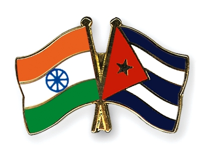 Fahnen Pins Indien Kuba