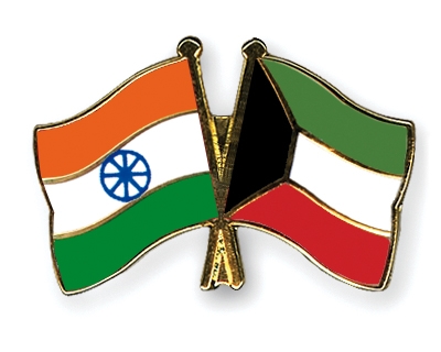 Fahnen Pins Indien Kuwait