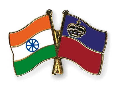 Fahnen Pins Indien Liechtenstein
