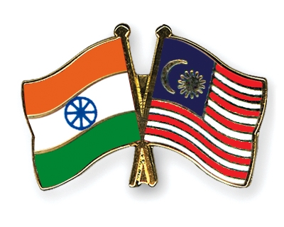 Fahnen Pins Indien Malaysia