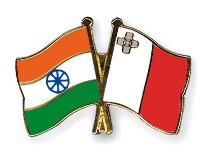 Fahnen Pins Indien Malta