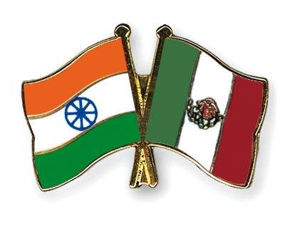 Fahnen Pins Indien Mexiko