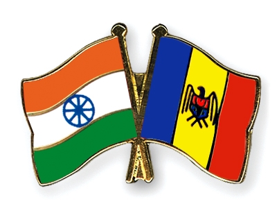 Fahnen Pins Indien Moldau