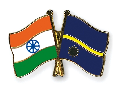 Fahnen Pins Indien Nauru