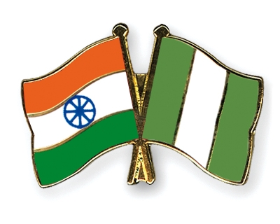 Fahnen Pins Indien Nigeria