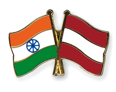 Fahnen Pins Indien sterreich