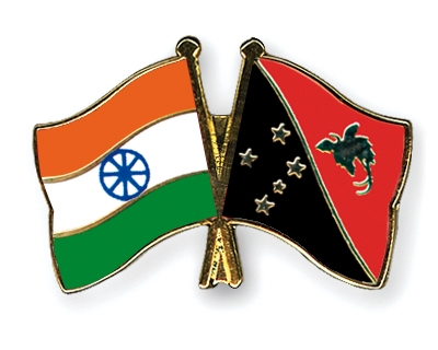 Fahnen Pins Indien Papua-Neuguinea