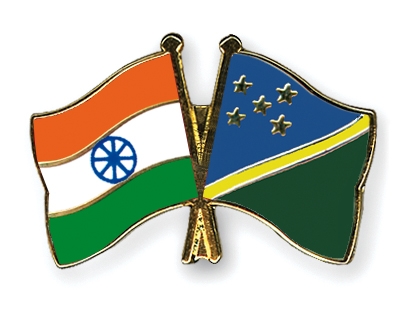 Fahnen Pins Indien Salomonen