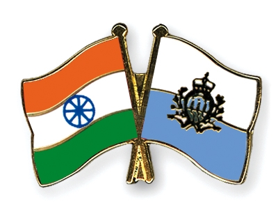 Fahnen Pins Indien San-Marino