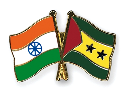 Fahnen Pins Indien Sao-Tome-und-Principe