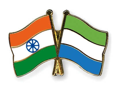 Fahnen Pins Indien Sierra-Leone