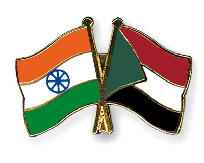 Fahnen Pins Indien Sudan