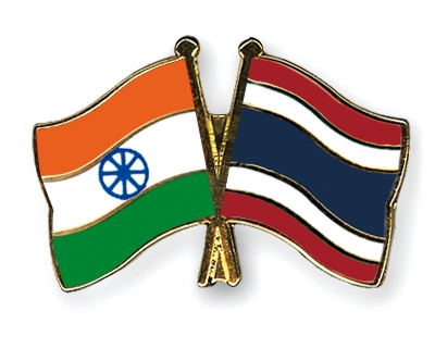 Fahnen Pins Indien Thailand