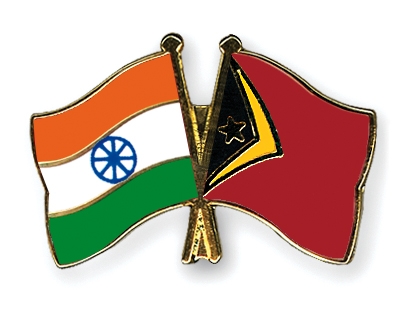 Fahnen Pins Indien Timor-Leste
