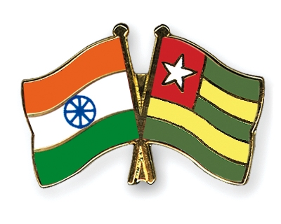 Fahnen Pins Indien Togo