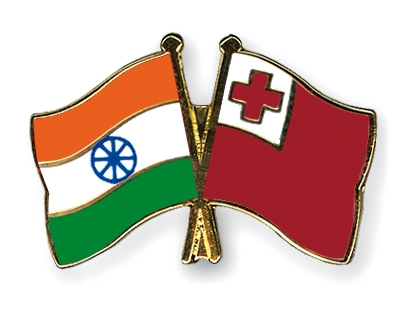 Fahnen Pins Indien Tonga