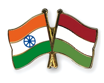 Fahnen Pins Indien Ungarn
