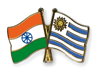 Fahnen Pins Indien Uruguay