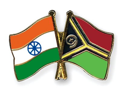 Fahnen Pins Indien Vanuatu