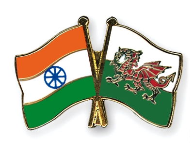 Fahnen Pins Indien Wales