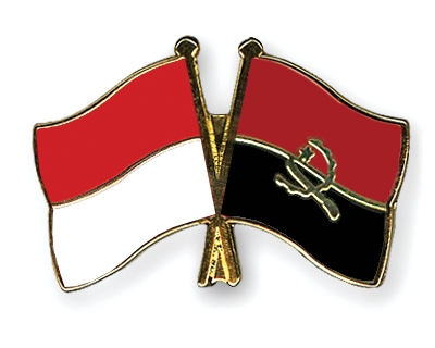 Fahnen Pins Indonesien Angola