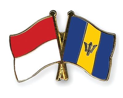 Fahnen Pins Indonesien Barbados