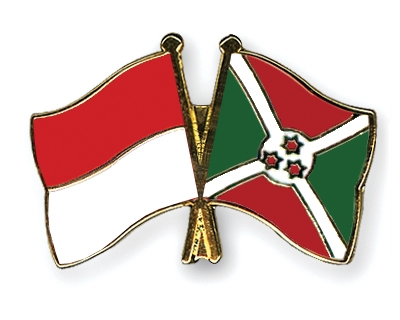 Fahnen Pins Indonesien Burundi
