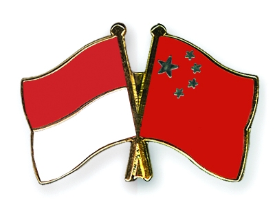Fahnen Pins Indonesien China