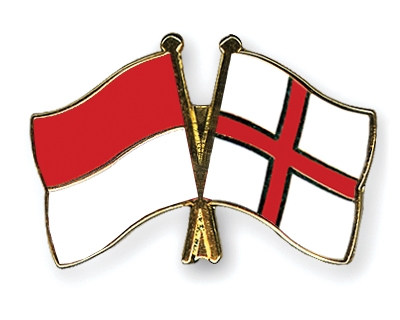 Fahnen Pins Indonesien England