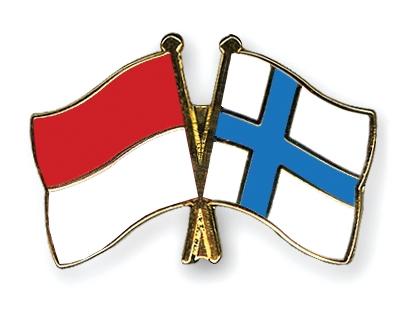 Fahnen Pins Indonesien Finnland