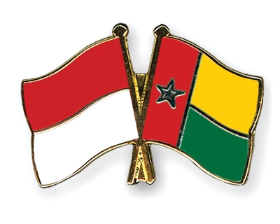 Fahnen Pins Indonesien Guinea-Bissau