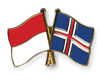 Fahnen Pins Indonesien Island