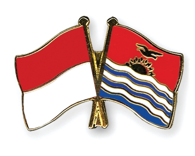 Fahnen Pins Indonesien Kiribati