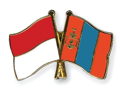 Fahnen Pins Indonesien Mongolei