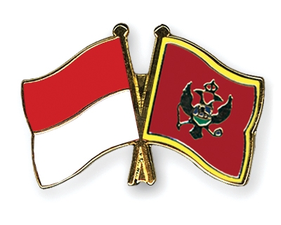 Fahnen Pins Indonesien Montenegro