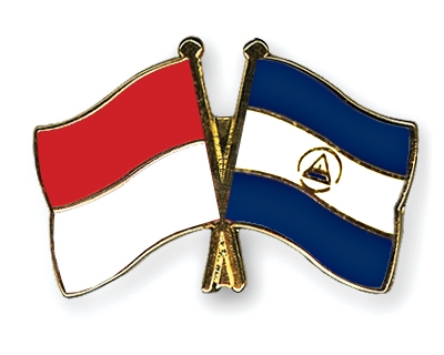 Fahnen Pins Indonesien Nicaragua