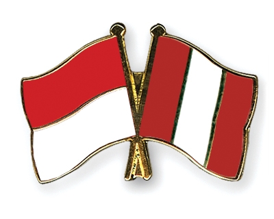 Fahnen Pins Indonesien Peru