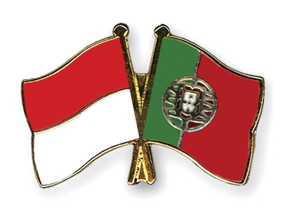 Fahnen Pins Indonesien Portugal