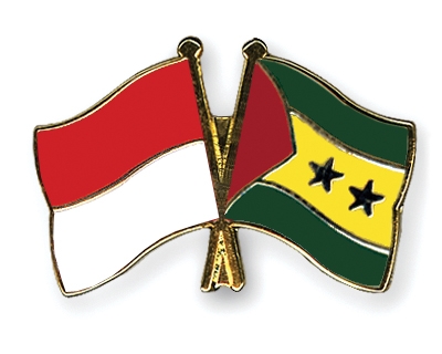 Fahnen Pins Indonesien Sao-Tome-und-Principe