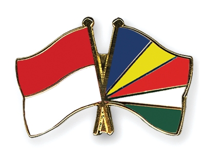 Fahnen Pins Indonesien Seychellen