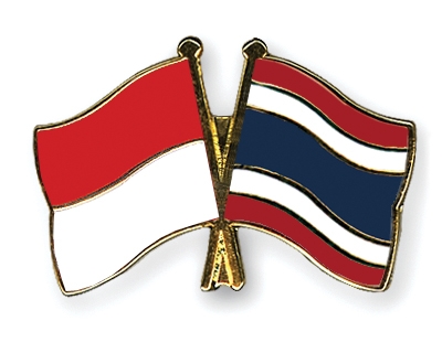 Fahnen Pins Indonesien Thailand