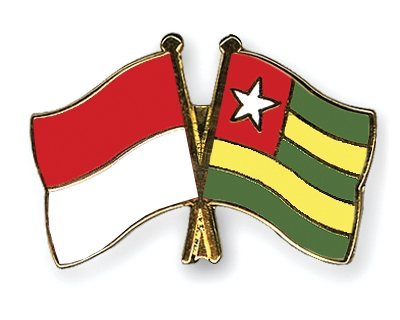 Fahnen Pins Indonesien Togo